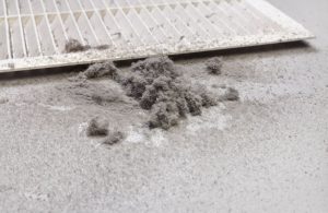 dirt and dust build up from house