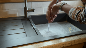 kitchen drain clog from grease